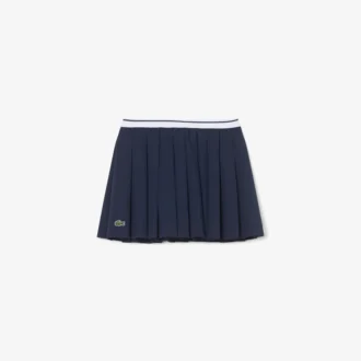 オックスフォードコットン プリーツスカート