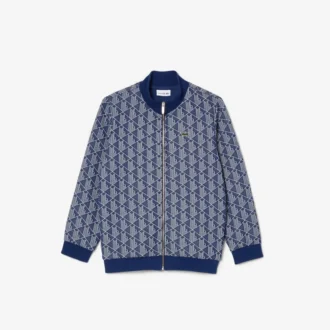 キッズ用ハイネックジップアップ パリ モノグラム スウェット