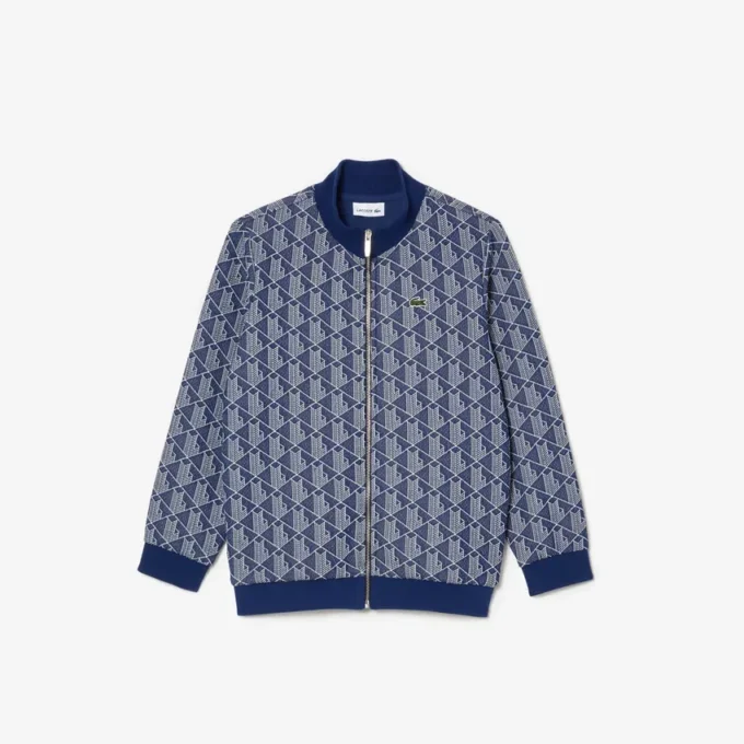 キッズ用ハイネックジップアップ パリ モノグラム スウェット キッズ用ハイネックジップアップ パリ モノグラム スウェット