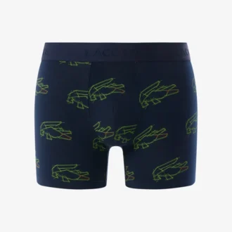 メンズ ストレッチコットン クロコダイルプリント ボクサーパンツ