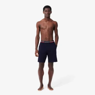 メンズ ストライプウエスト ロングボクサーパンツ