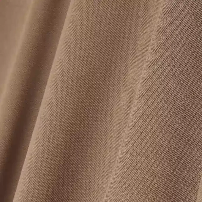 ランウェイ ポロシャツカラー シルク マキシワンピース