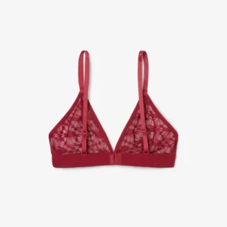 ロゴ入りレーストライアングルブラレット