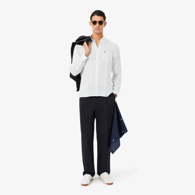 ストレートフィットのコットンチノパンツ ストレートフィットのコットンチノパンツ