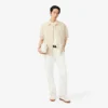 オーバーサイズ リネンブレンドシャツ