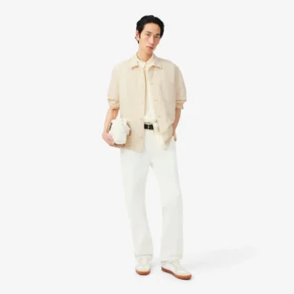 オーバーサイズ リネンブレンドシャツ