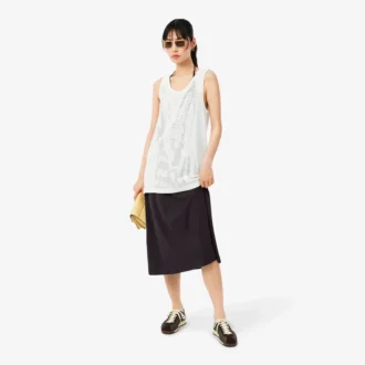 バックレスストラップ付きマキシワンピース