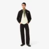 ルーズフィット バッジアクセント フリーポロシャツ