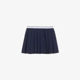オックスフォードコットン プリーツスカート