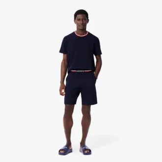 メンズ ストライプウエスト ロングボクサーパンツ
