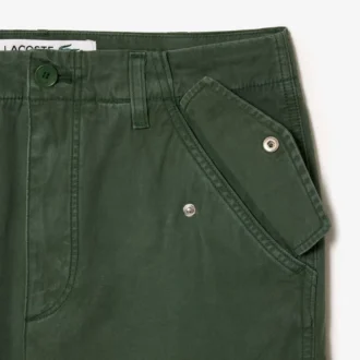 メンズ ストレートフィット コットン カーゴパンツ