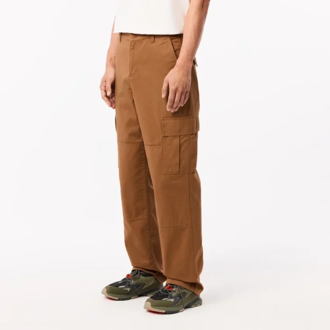 メンズ ストレートフィット コットン カーゴパンツ メンズ ストレートフィット コットン カーゴパンツ