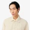 オーバーサイズ リネンブレンドシャツ