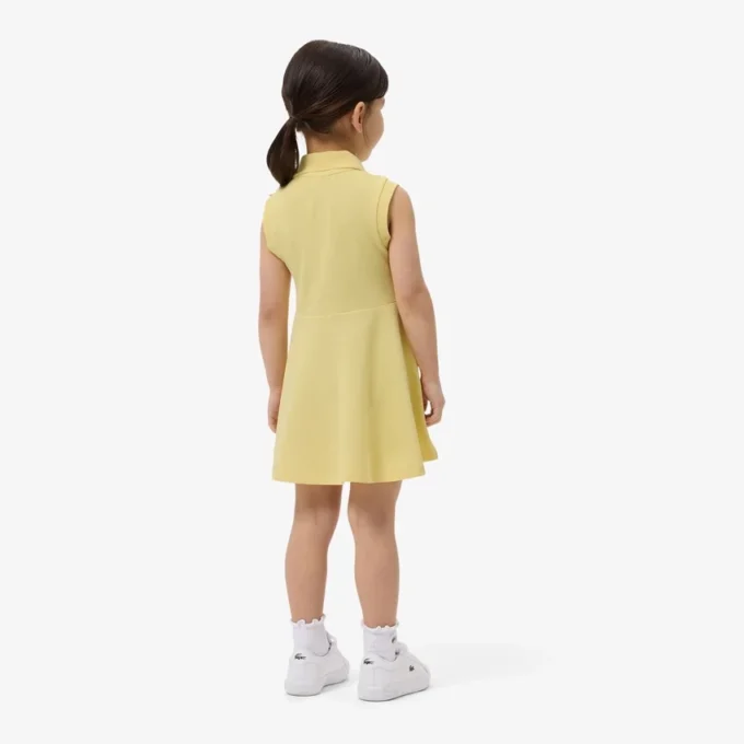 ノースリーブ ストレッチ ピケ ワンピース