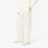 レディース オーバーサイズ プリーツ フランネルパンツ