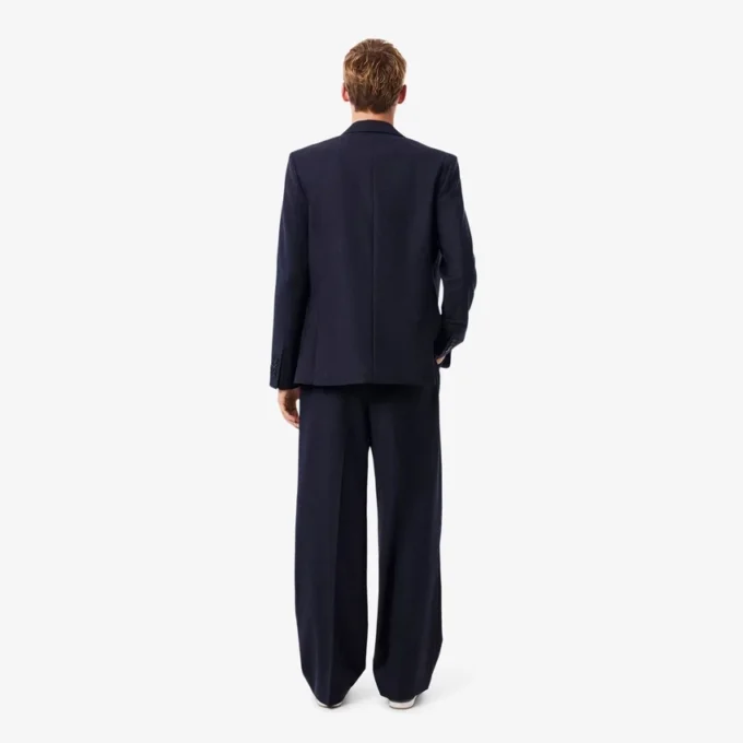 メンズ ストレートフィット フェルト加工ウールパンツ メンズ ストレートフィット フェルト加工ウールパンツ