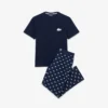 クロコダイルプリント コットンパジャマセット