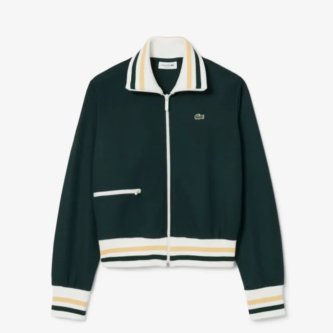 レディース ジップアップ ストライプアクセント スウェット レディース ジップアップ ストライプアクセント スウェット
