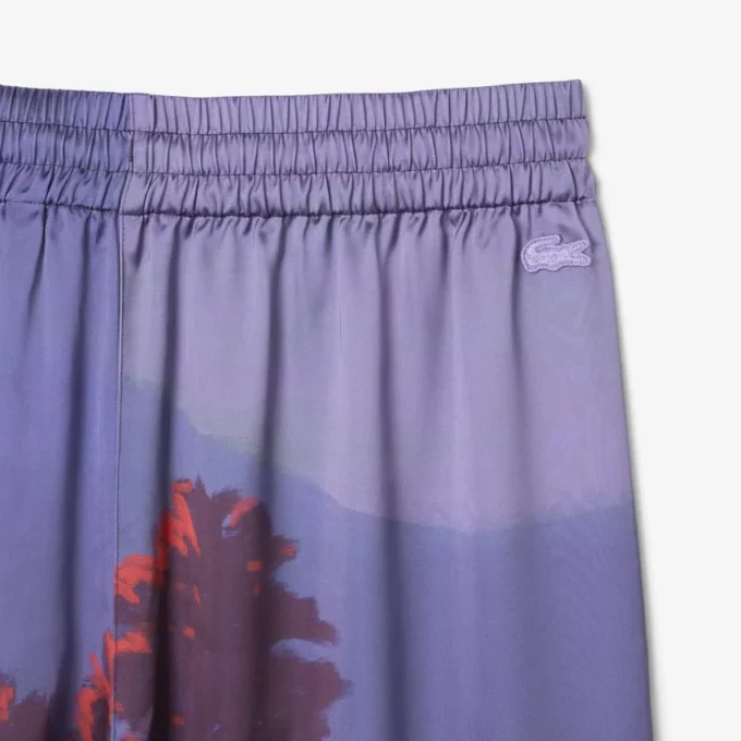レディース オーバーサイズ ランドスケーププリントパンツ