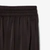 オーバーサイズ ゴム入りサテンパンツ