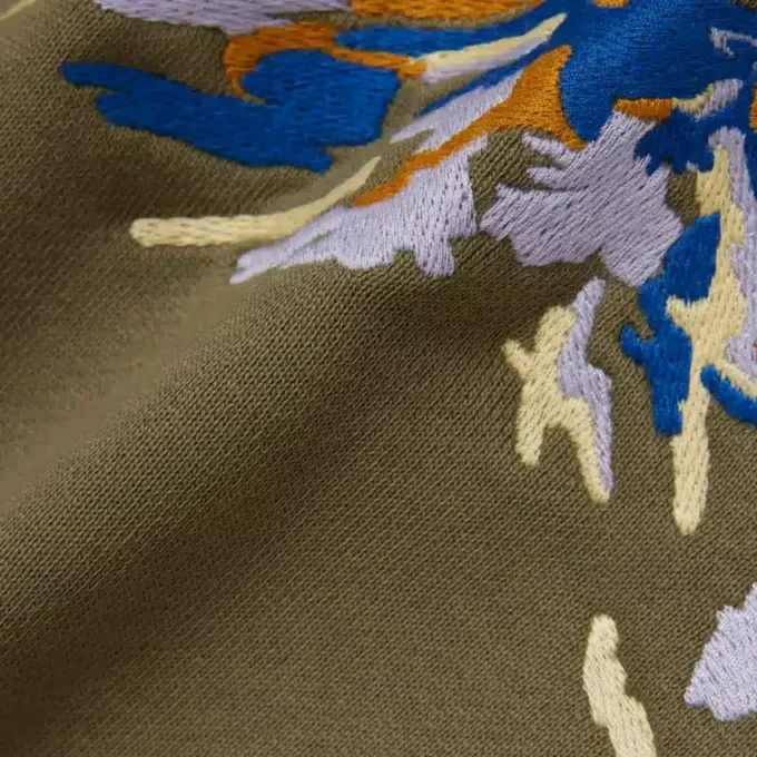 メンズ 刺繍モチーフ フリーススウェット メンズ 刺繍モチーフ フリーススウェット