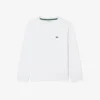 キッズ用長袖コットンTシャツ
