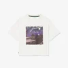 ガールズ用プリントコットンTシャツ