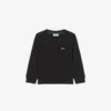 キッズ用長袖コットンTシャツ