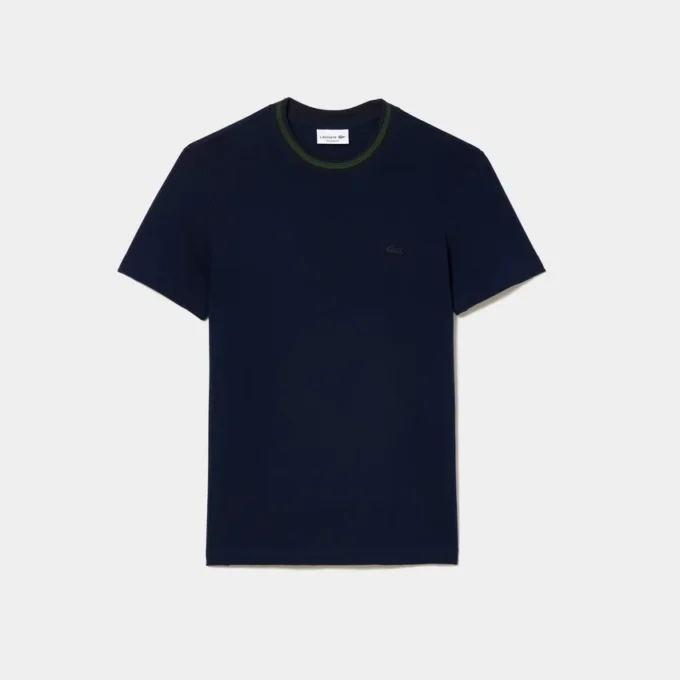 メンズ ストライプカラー ストレッチピケ Tシャツ メンズ ストライプカラー ストレッチピケ Tシャツ