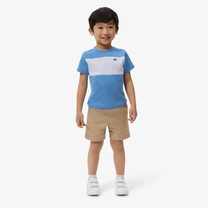 コットン カラーブロック Tシャツ