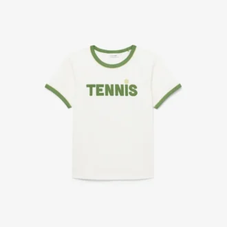 プリントコットンTシャツ