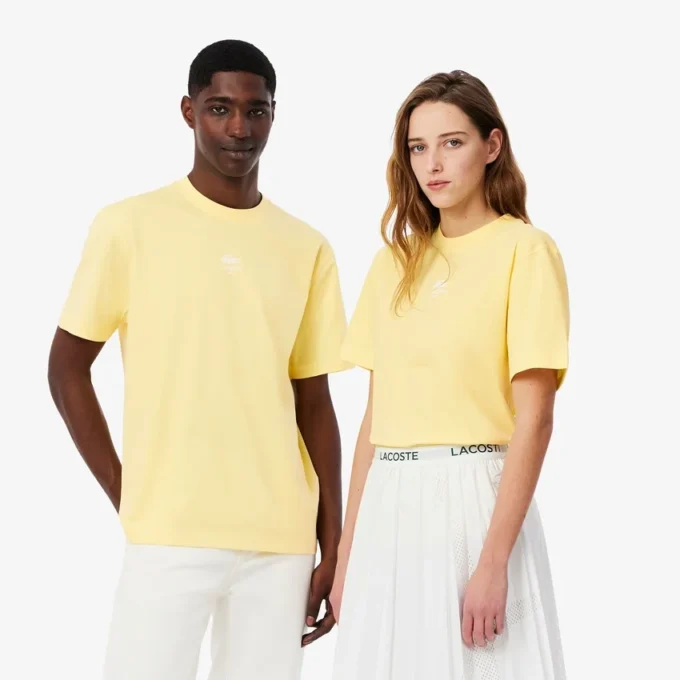 ユニセックス シグネチャープリント コットンTシャツ ユニセックス シグネチャープリント コットンTシャツ