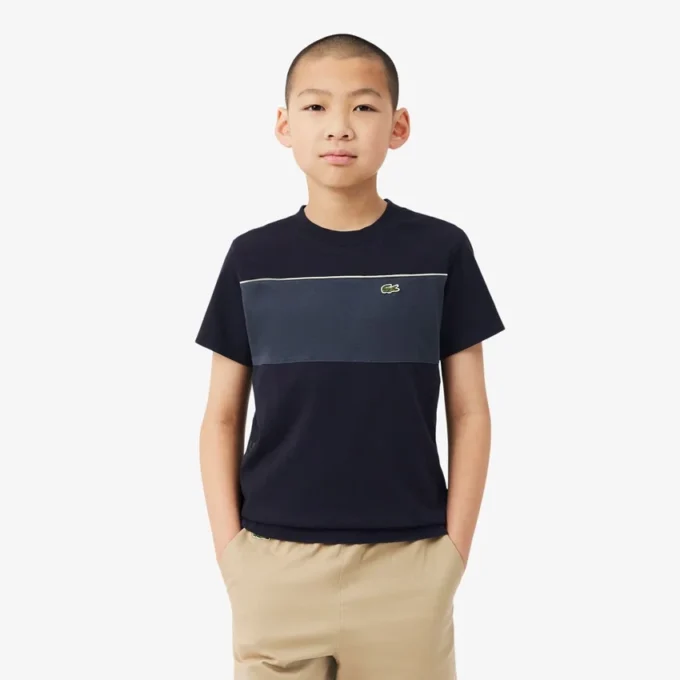 コットン カラーブロック Tシャツ