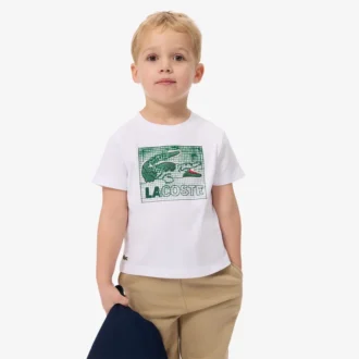 グラフィックプリントコットンTシャツ