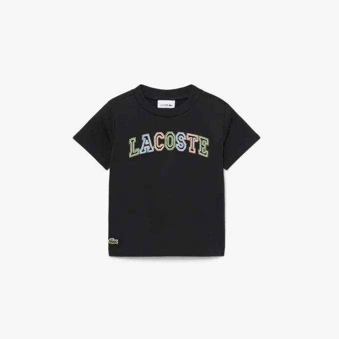 刺繍入りコットンTシャツ