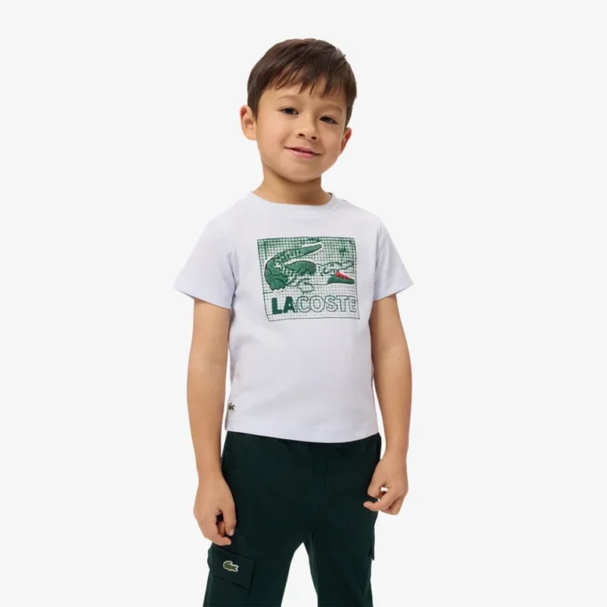 グラフィックプリントコットンTシャツ