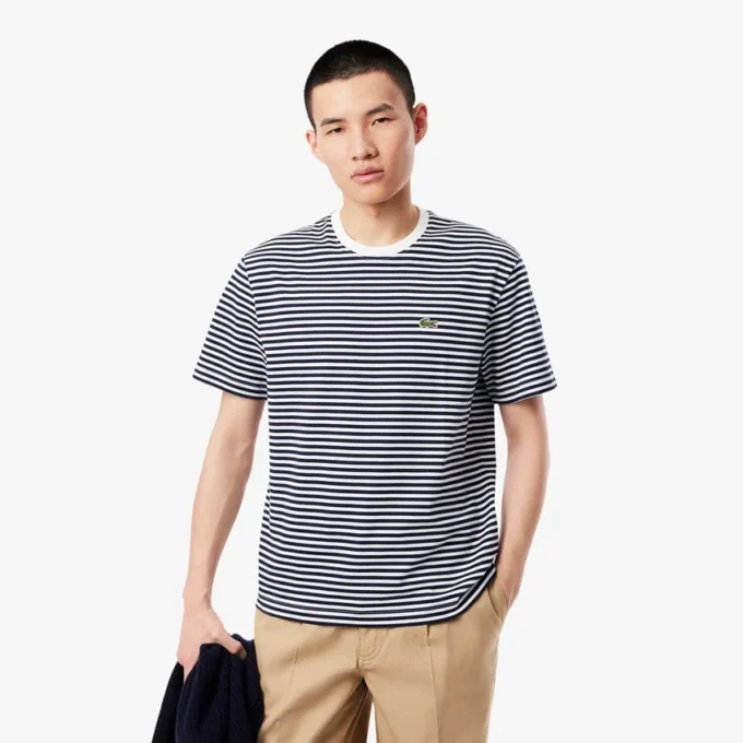 メンズ ストライプ ヘビーコットン Tシャツ メンズ ストライプ ヘビーコットン Tシャツ
