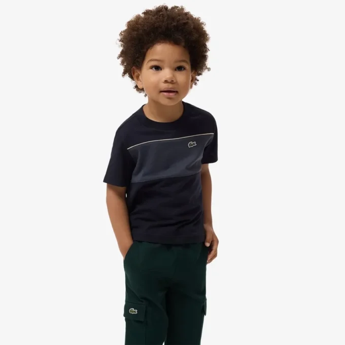 コットン カラーブロック Tシャツ