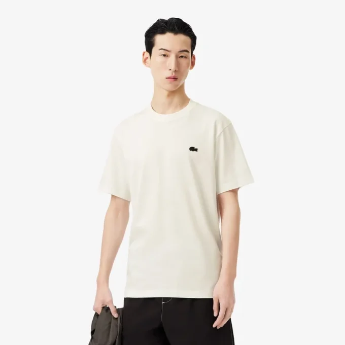 プリント入り厚手コットンTシャツ プリント入り厚手コットンTシャツ