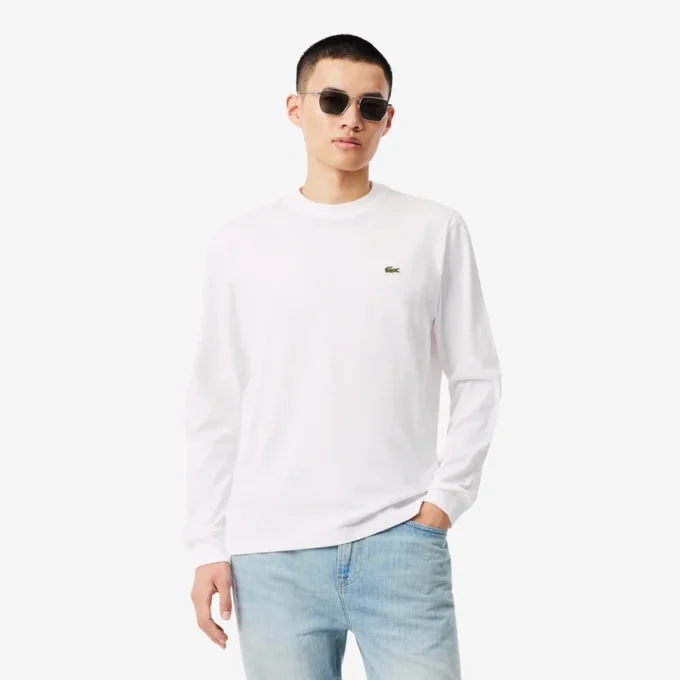 メンズ 長袖コットンTシャツ