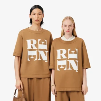 ランウェイ・サテン・グラフィックTシャツ