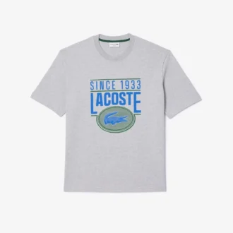 メンズ ルーズフィット ヘビーコットン プリントTシャツ