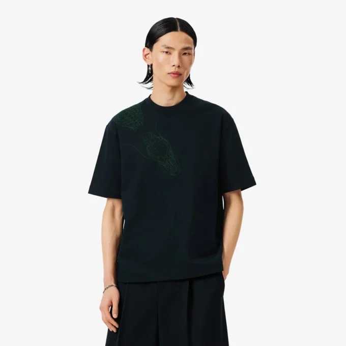 ランウェイ 刺繍入りクロコダイル Tシャツ ランウェイ 刺繍入りクロコダイル Tシャツ