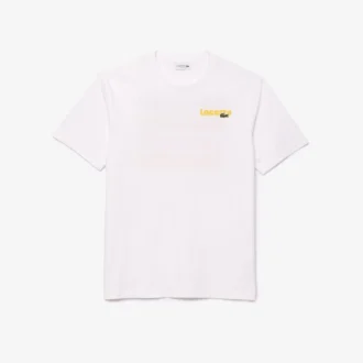 メンズ ウォッシュ加工 オンブラプリント Tシャツ