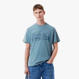 メンズ プリントコットンジャージーTシャツ