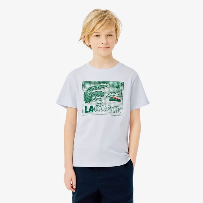 グラフィックプリントコットンTシャツ