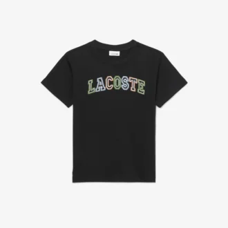 刺繍入りコットンTシャツ