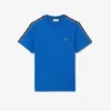メンズ ロゴストライプ コットンTシャツ メンズ ロゴストライプ コットンTシャツ