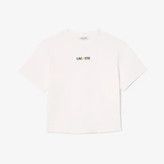 レディース オーバーサイズ ボールプリント コットンTシャツ