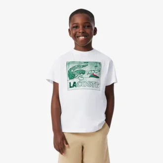 グラフィックプリントコットンTシャツ